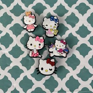 Hello Kitty Jibbitz Crocs Shoe Charms 5 Piece Lot